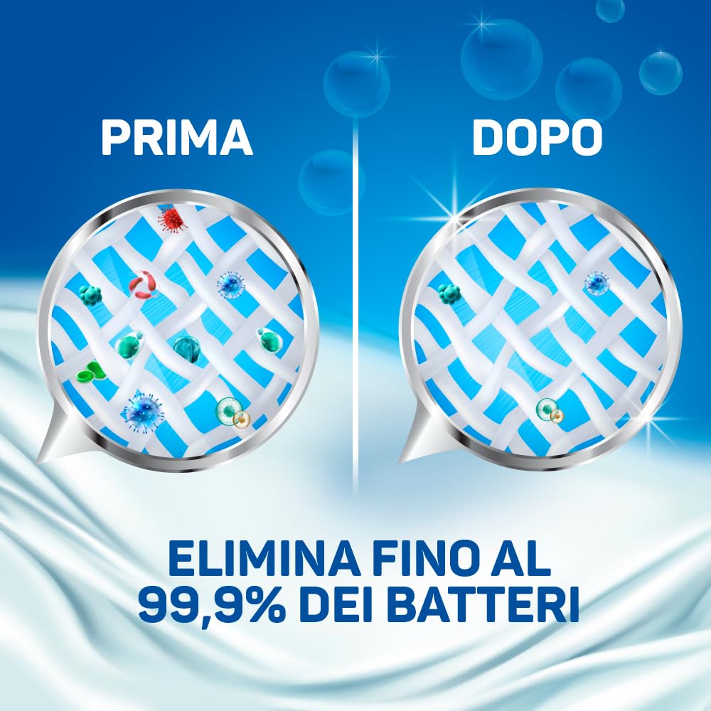 Napisan Extra Protection Additivo Lavatrice, Additivo Disinfettante Lavatrice in Polvere Battericida, 6 Confezioni da 1100gr di Additivo in Polvere Lavatrice