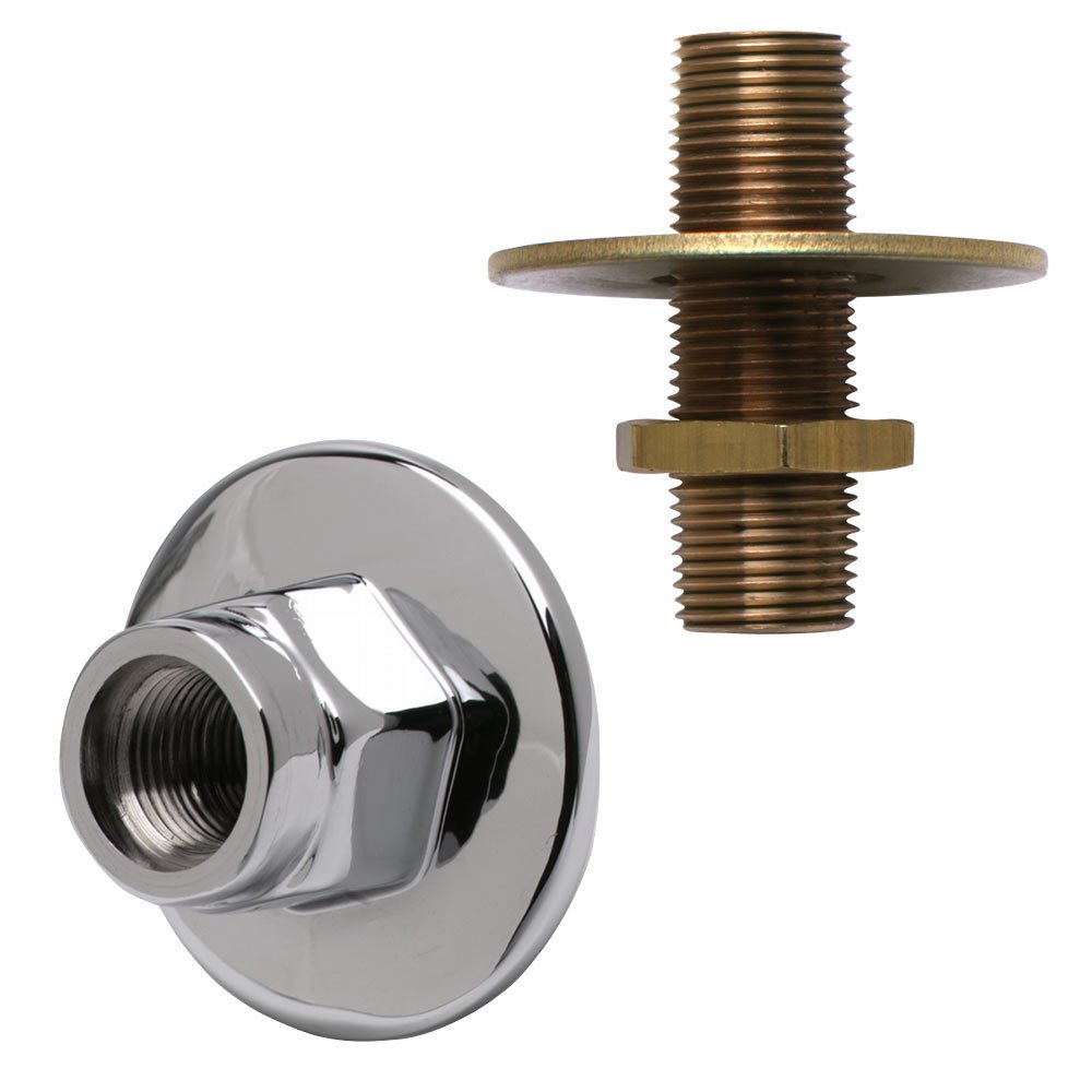 T&S Brass BL-4249 Brida de panel y boquilla de suministro compatible con BL-4250-03 y BL-5500-07