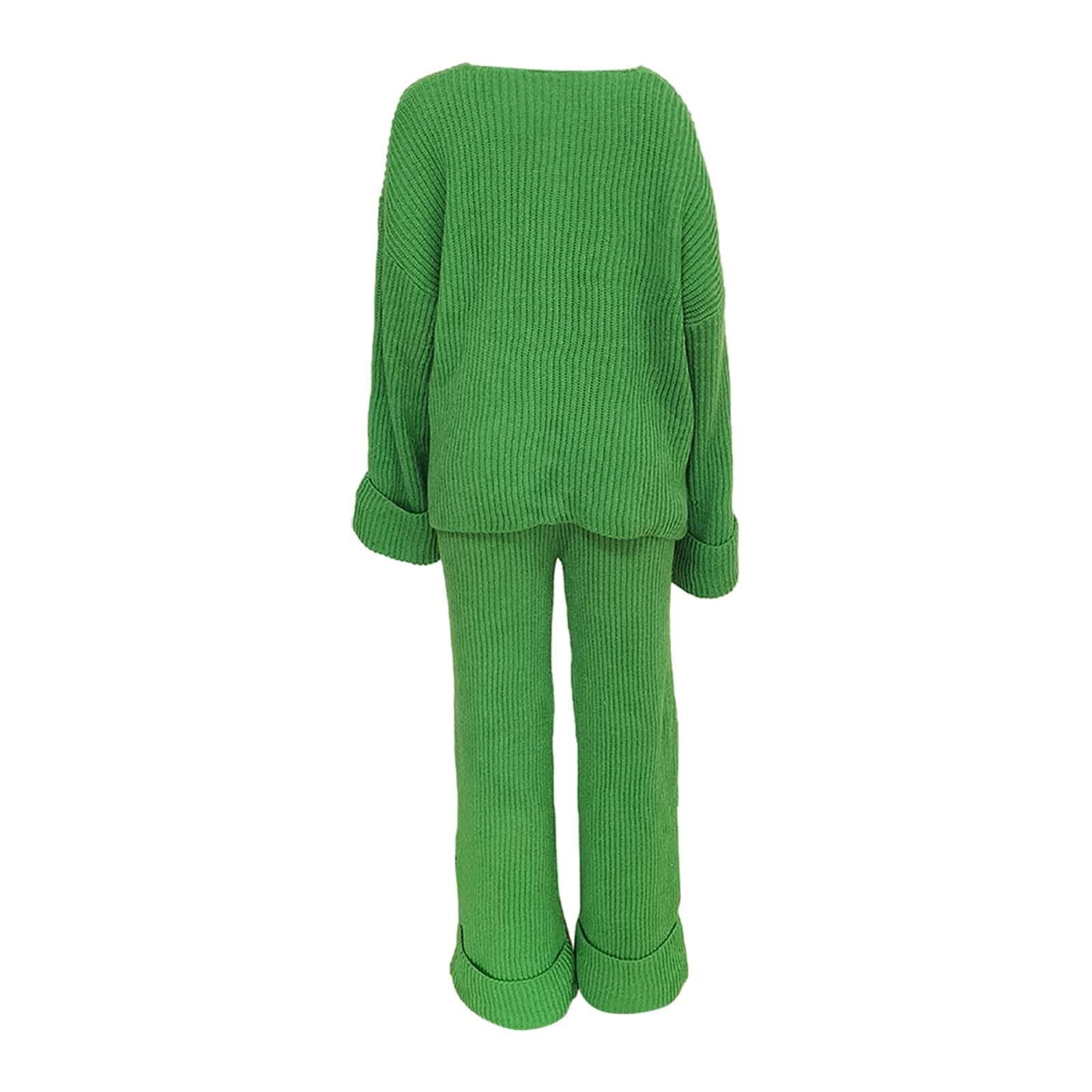Tuta Donna Completa Tute Eleganti Da Donna Maniche Lunghe Tuta Leggera Donna Larghi Tuta Elegante Donna Curvy Tuta Per Casa Donna Tuta Donna Primavera Set Maglione e Pantalone Donna