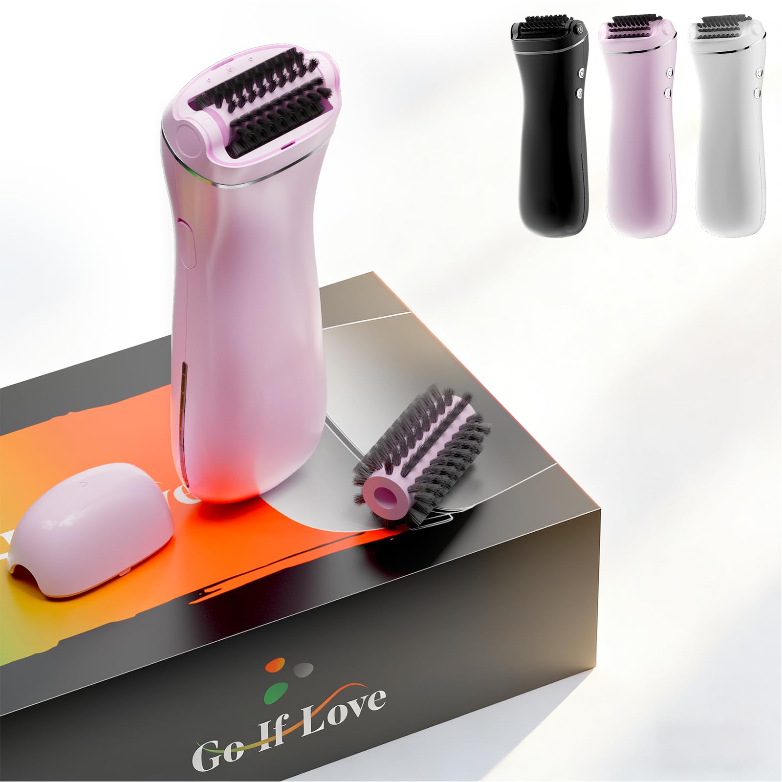 GoIfLove ゴルフブラシ 電動 ゴルフクラブ クリーニングブラシ ウォーターブラシ 給水タンク付き ピンク