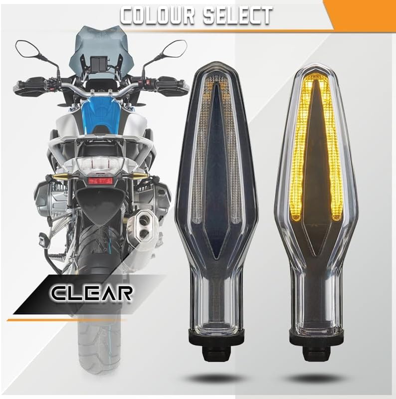 Miniatura 3 de Motocicleta LED intermitente indicador de luz intermitente 12V intermitente para B-MW R1200 S1000XR F800 S 1000 RR R 1200 GS R 1250RS G 650 GS