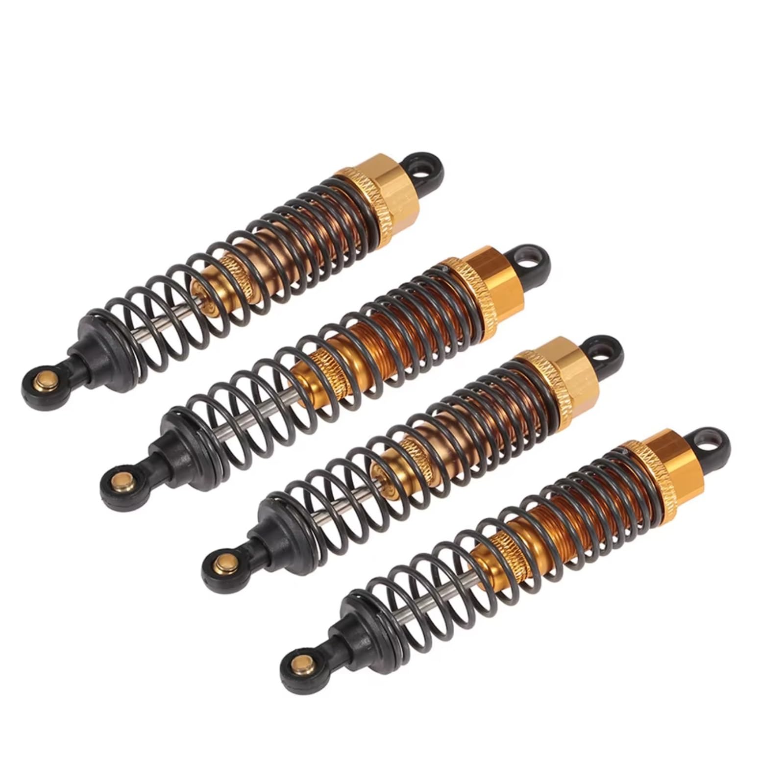 Pezzi Ricambio Auto Rc Per HSP 106004 06038 06062 1/10 2 Pezzi 4 Pezzi Ammortizzatore In Metallo Ammortizzatore 98mm Off Road Per Buggy Truck Car Parti Di Aggiornamento(Yellow,4pcs)
