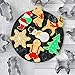 joyoldelf Moldes de Galletas, 7PCS Cortadores de Galletas Pan de Jengibre, Árbol...