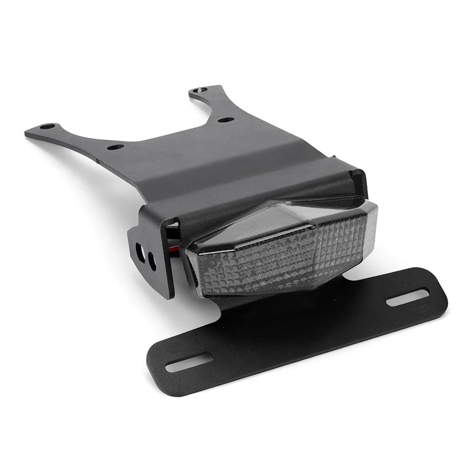 Soporte De Matrícula Ajustable para Motocicleta, Soporte De Luz Trasera con Placa Abatible, Soporte De Montaje Trasero para H&Onda CRF 250L/RL Rally Portamatrículas(Titanio)