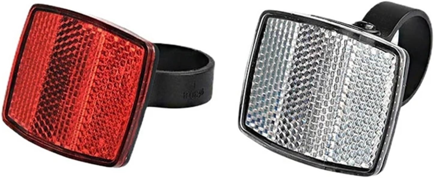 Bike Reflectors 10 Pcs Bicycle Plastic Reflector Taillight Mountain Bike Night Front and Rear Warning