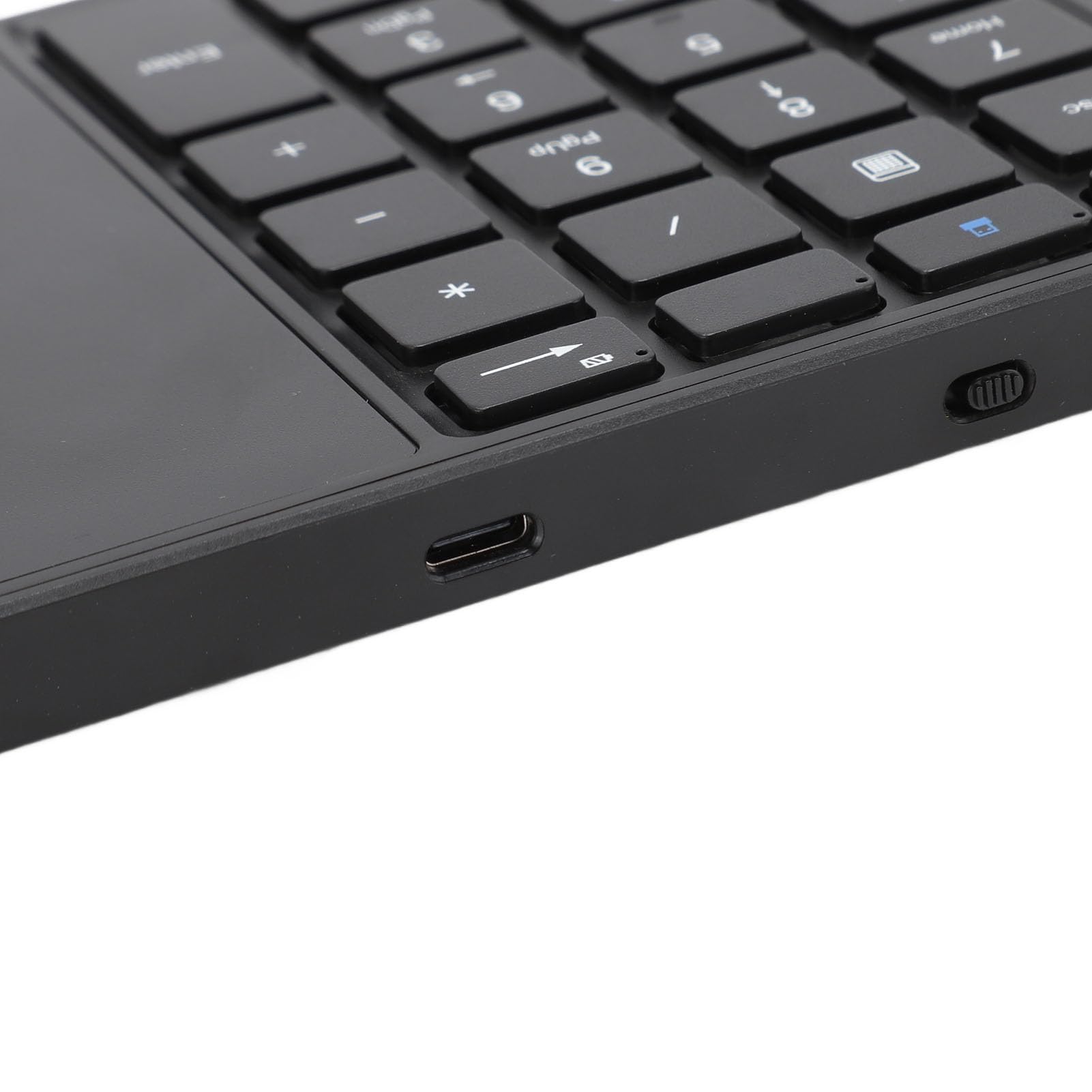 VBESTLIFE Clavier numérique sans fil, Bluetooth 4.2 et sans fil 2,4 G, clavier numérique double mode avec pavé tactile, 22 touches pour ordinateur portable, PC, ordinateur de bureau (noir)