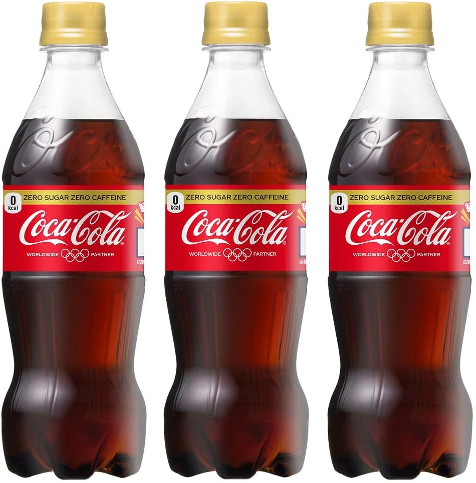 Amazon コカ コーラ ゼロカフェイン 500ml Pet 3本 炭酸飲料 通販