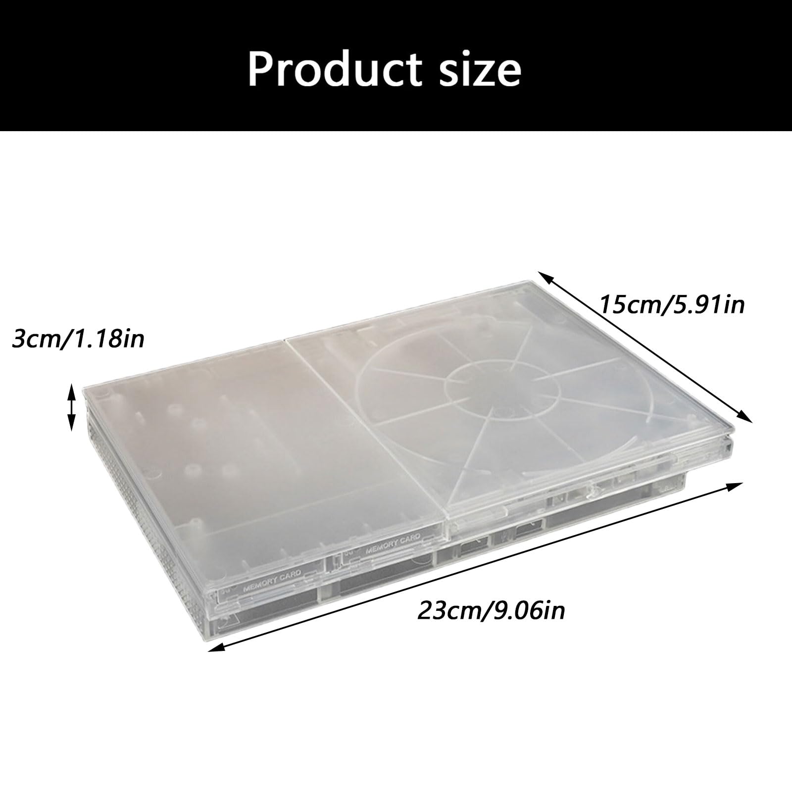 Coque de boîtier complète transparente, pièces de réparation, couvercle de remplacement, accessoire de jeu, Console non incluse, couvercle en plastique transparent