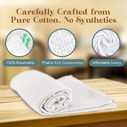 Miniatura 3 de Mantas de tejido de gofre 100% algodón, estilo hotel, tamaño Queen, ideal para todas las estaciones, mejora la decoración de tu hogar con edredón