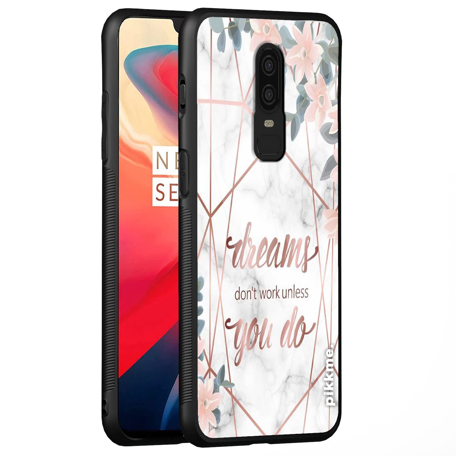 Pikkme Oneplus 6 Back Cover | Ultra Hybrid Dream Printed Glass Case | Soft TPU Sides with Anit-Skid Grip Protection (Quotes 11) (B0C1W41D67) Amazon Price History, Amazon Price Tracker