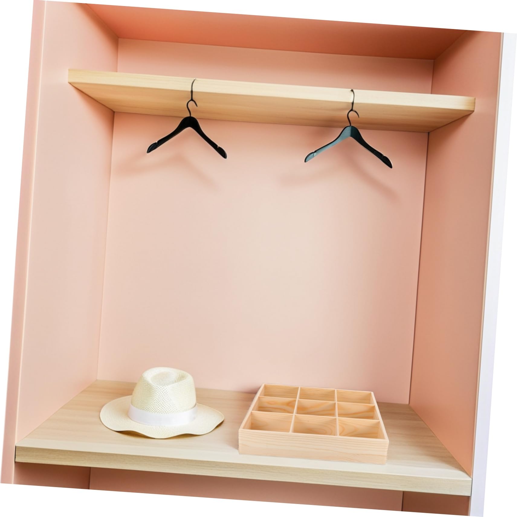 Hohopeti 2 Pezzi Organizer per Scomparti in per Calzini Biancheria e Accessori Scatola per Armadi e