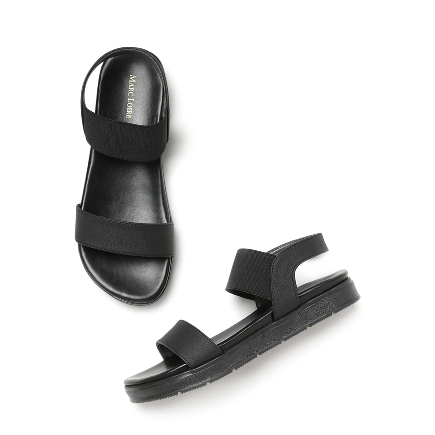 Marc Loire Women Smart Casual Platform Heel Fashion Sandal With Slingback Strap (Black, 6) (B0CYLZQXMJ) Amazon Price History, Amazon Price Tracker