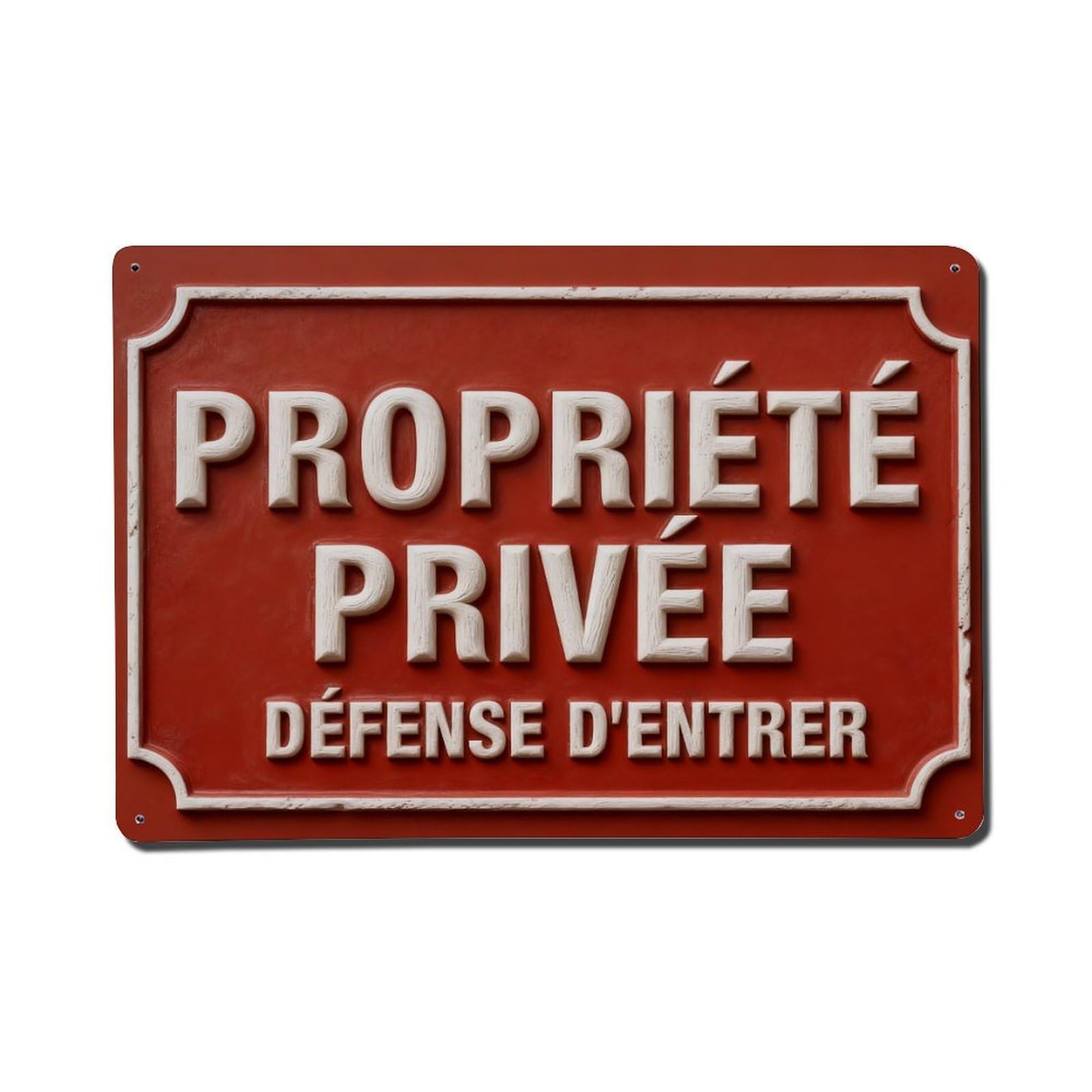 Private Property No Trespassing Vintage Metal Tin Sign Retro Wall Decor, Bar Garage Cafe Kitchen Home Wall Art Poster Decoration 8x12inches