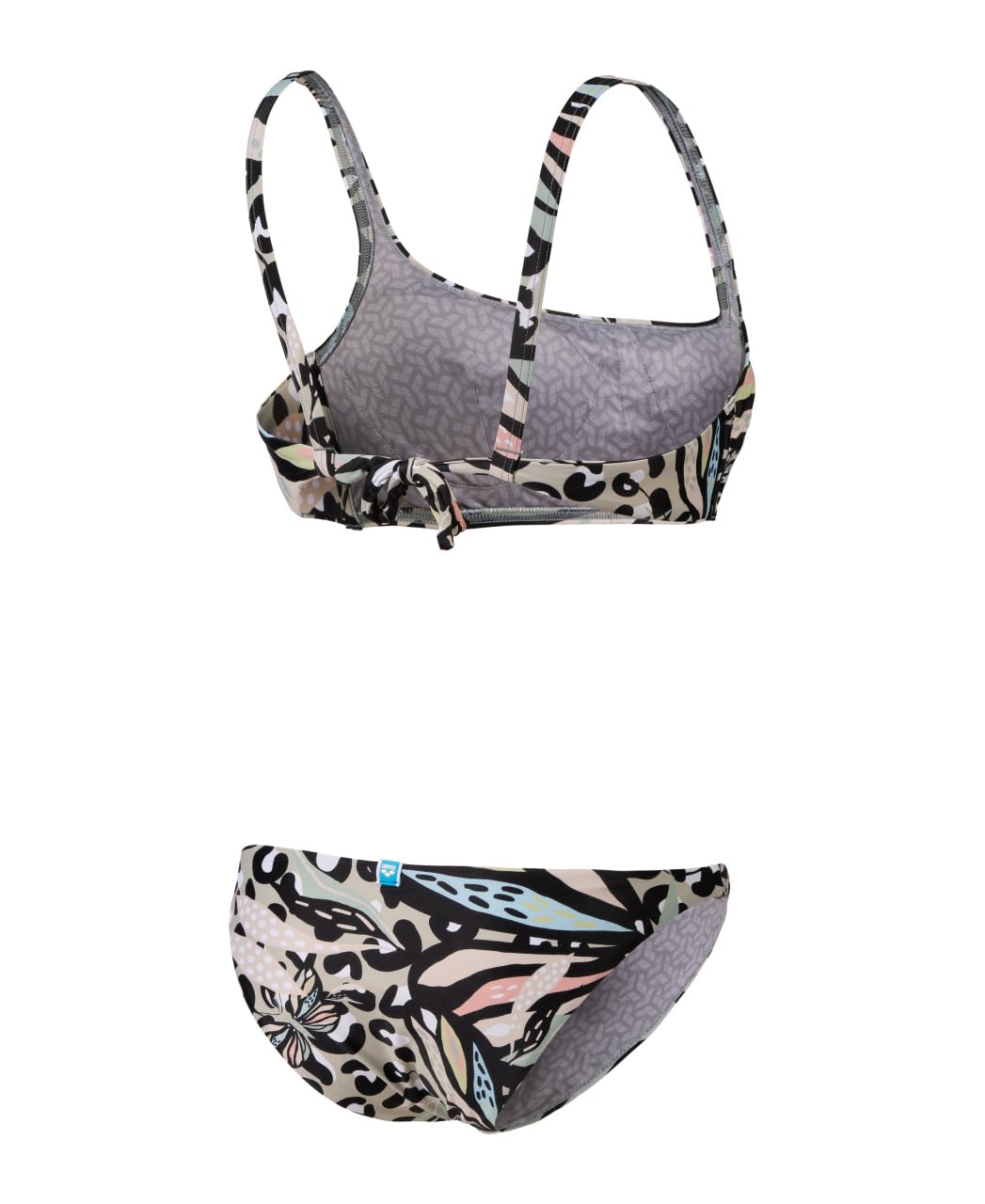 ARENA Women's Water Print Bikini Bralette Bañador de Dos Piezas Mujer (Pack de 1)