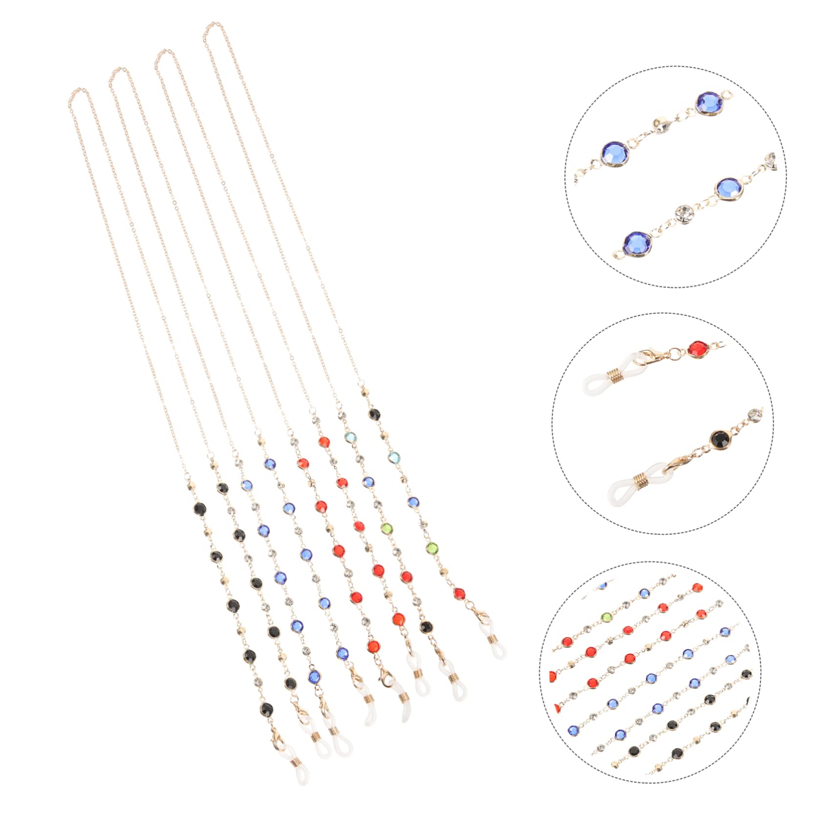 BESPORTBLE Cadena De Gafas Sol Accesorios Para Gafas Correas De Anteo Correas Para Gafas Titular De Collar De Anteojos Para Mujer Collar De Gafas Aleación