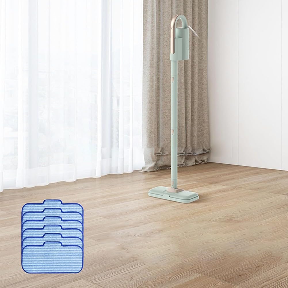 EasyByMall Lot de 10 serpillères réutilisables en microfibre pour nettoyeur à vapeur Dupray Neat, tampons de rechange lavables pour nettoyer en profondeur les sols et les surfaces