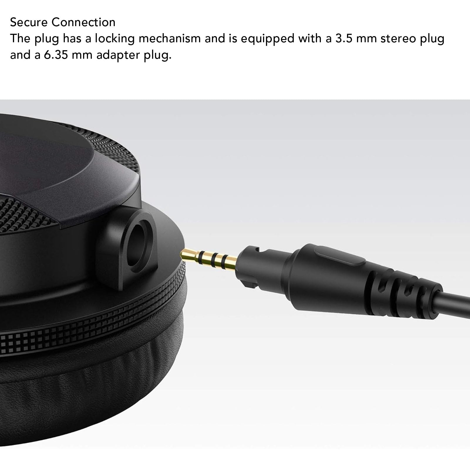 ciciglow Cavo di Estensione Audio Aux Jack, Cavo per Cuffie per Core a Filo OFC, Auricolare Adatta per DJ HDJ-CUE1BT HDJ-X5 HDJ-X7 HDJ-S7 Adattatore da 6,35 Mm