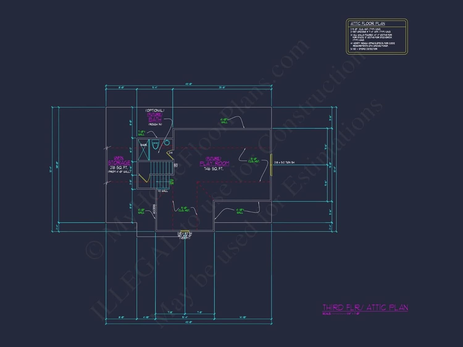 17-1089 HOUSE PLAN - Modern Craftsman House Plan with 3 Floors and Detailed CAD Designs