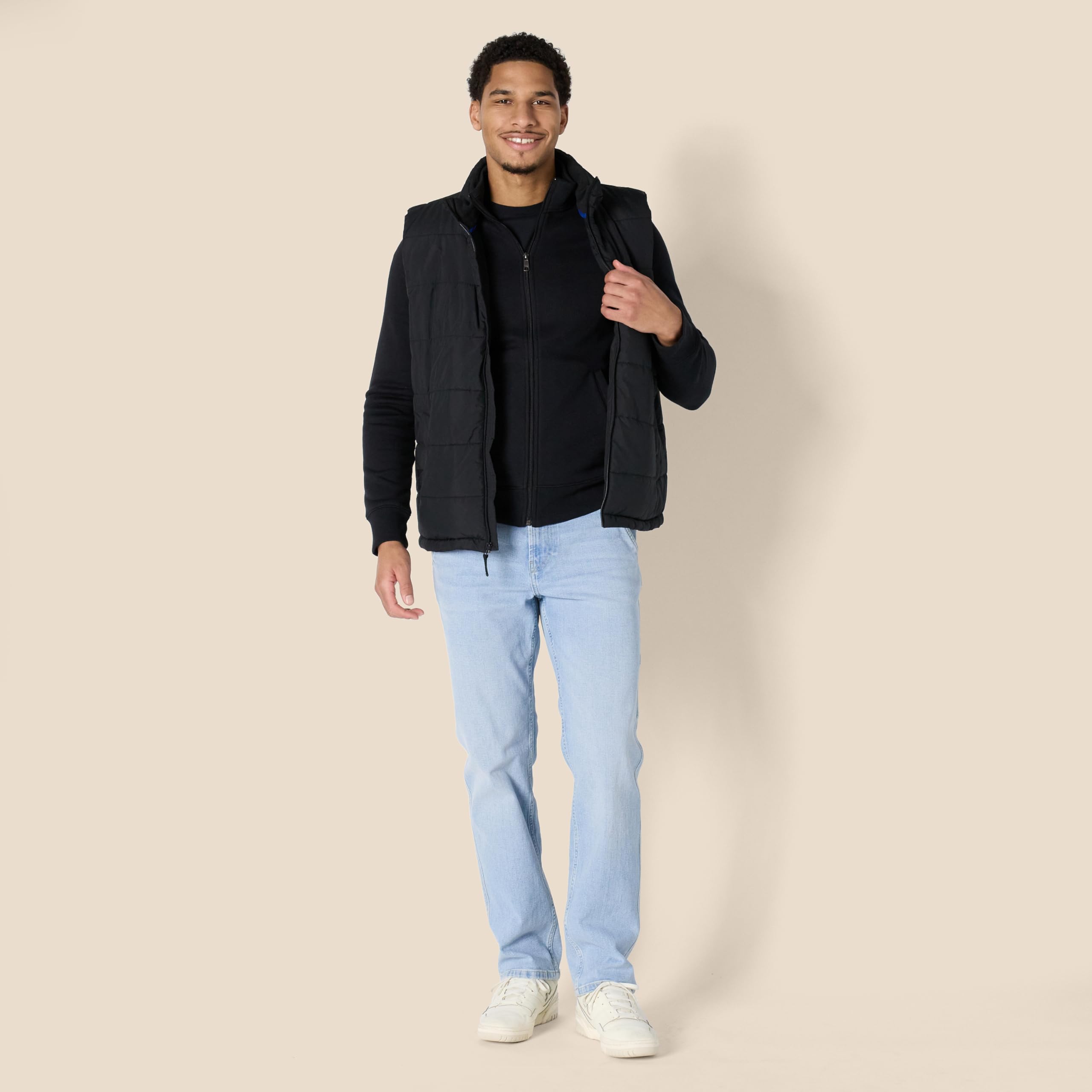 Amazon Essentials Felpa con Collo a Lupetto con Cerniera Integrale Uomo