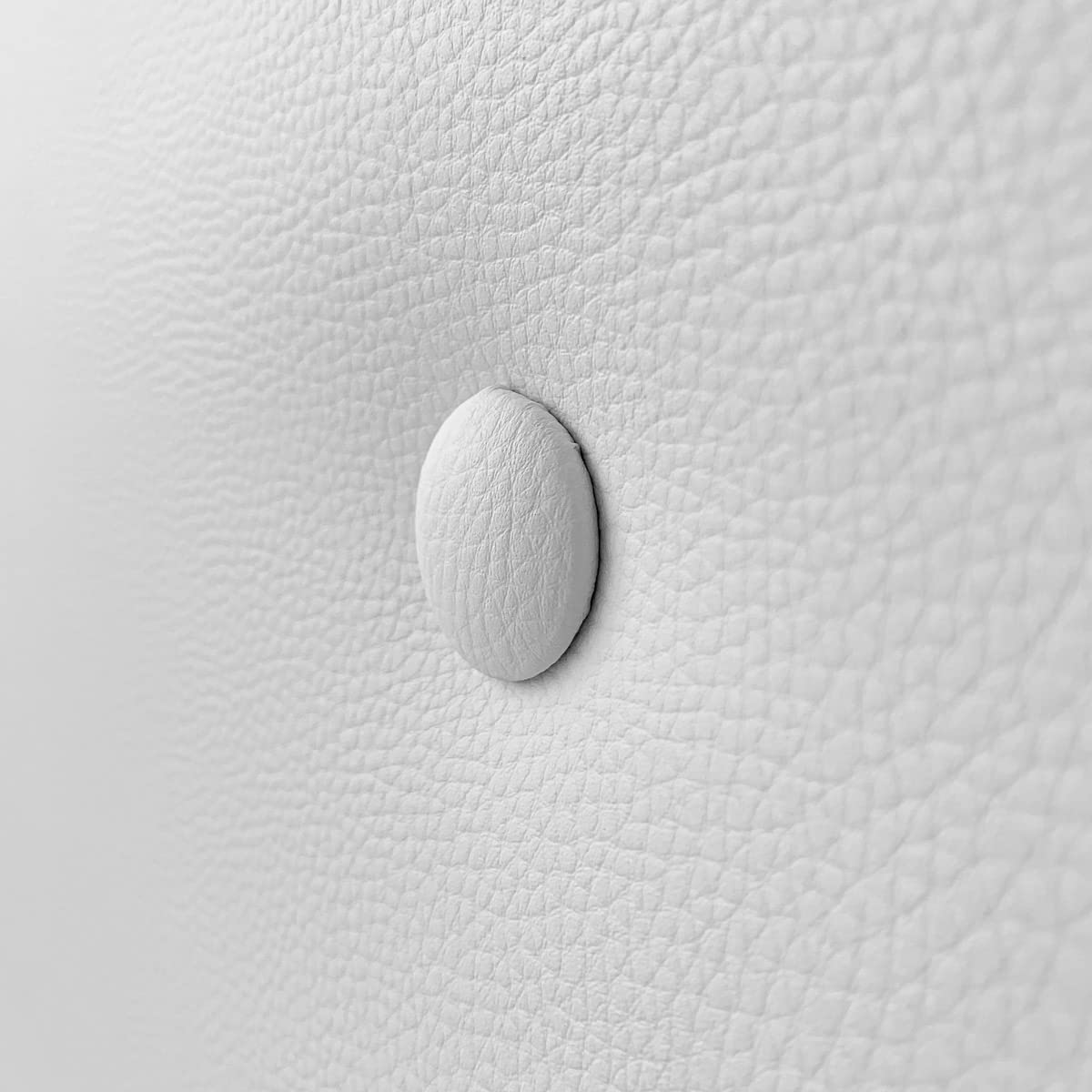 Duérmete Online Cabecero Premium Acolchado Modelo Milán | Tapizado en Polipiel de Alta Gama-Incluye Herrajes y Tornillería, Madera, Blanco, 100 x 60 cm (Cama 90)