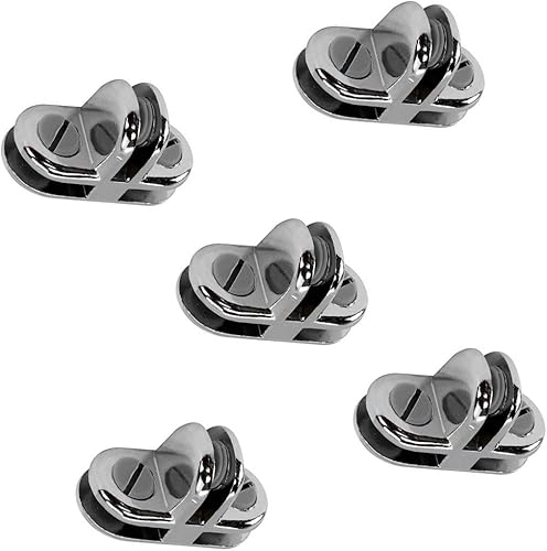 DBM IMPORTS - Cubo de cristal templado de 3 vías de metal cromado (5 unidades)