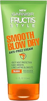 GarnierFructis Style Smooth Blow Dry Anti-Frizz Cream, 5.1 fl. oz. (Pack of 2)