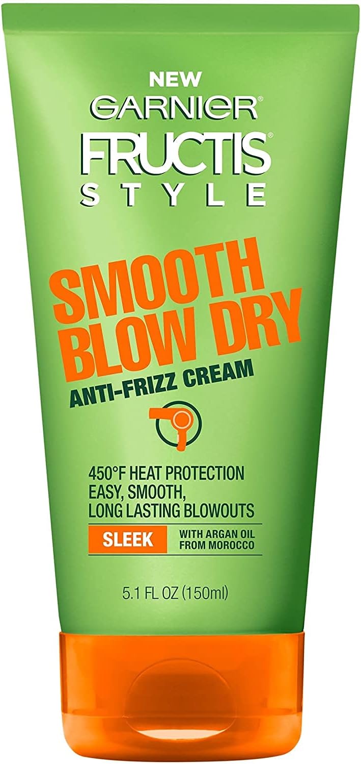 GarnierFructis Style Smooth Blow Dry Anti Frizz Cream Fl 5.1 Ounce (Pack of 2)