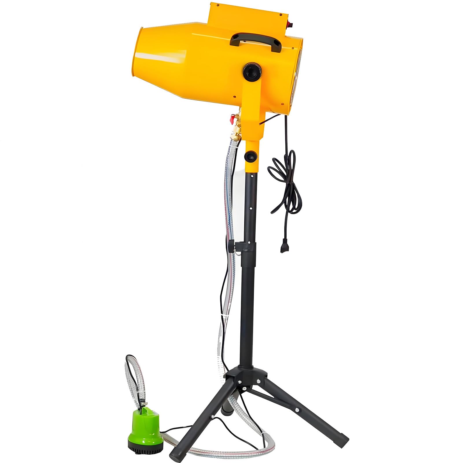 Macchina a getto di schiuma da 1000 W, attrezzatura per DJ, per feste all'aperto, in villa, in piscina, per effetti speciali sul palco, cannone a schiuma per locali notturni,Yellow