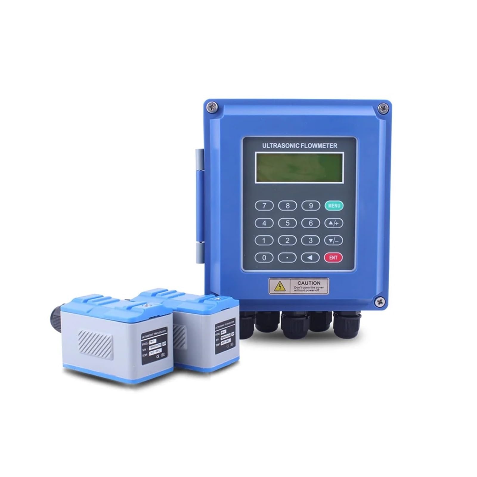 Medidor de Flujo de Agua Contador de Agua Digital, Medidor De Flujo Ultrasónico, Medidor De Flujo Digital, Fuente De Alimentación For Agua, Aceite, Líquido, Medición De Tubo, 4-20mA Uso Interior y Ext