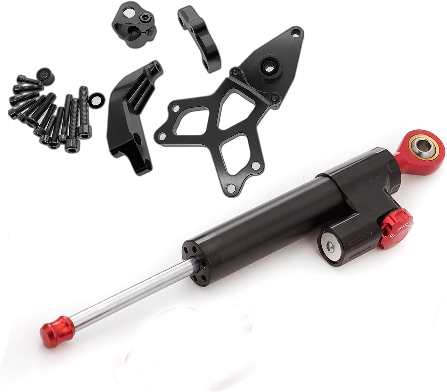 Fit For CBR1000RR CBR 1000 RR 2008 2009 2010 2011 2012 2013 2014 2015 2016 CNC Motorcycle Steering Damper Stabilizer Buffer Control Bar with Mounting Bracket Support Kit Full Set