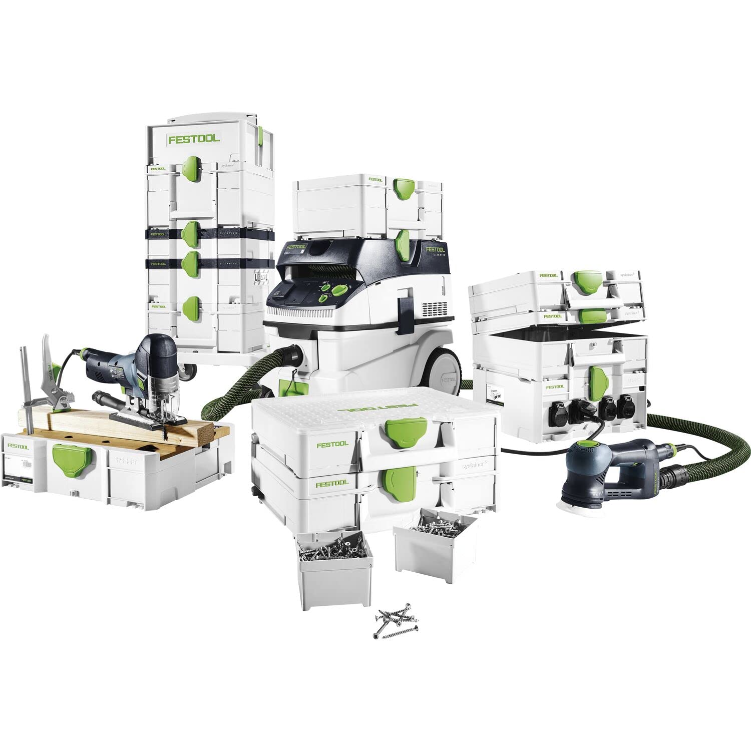FESTOOL 576072 Lijadora excéntrica ETS 150/3 EQ-Plus, Azul/Verde