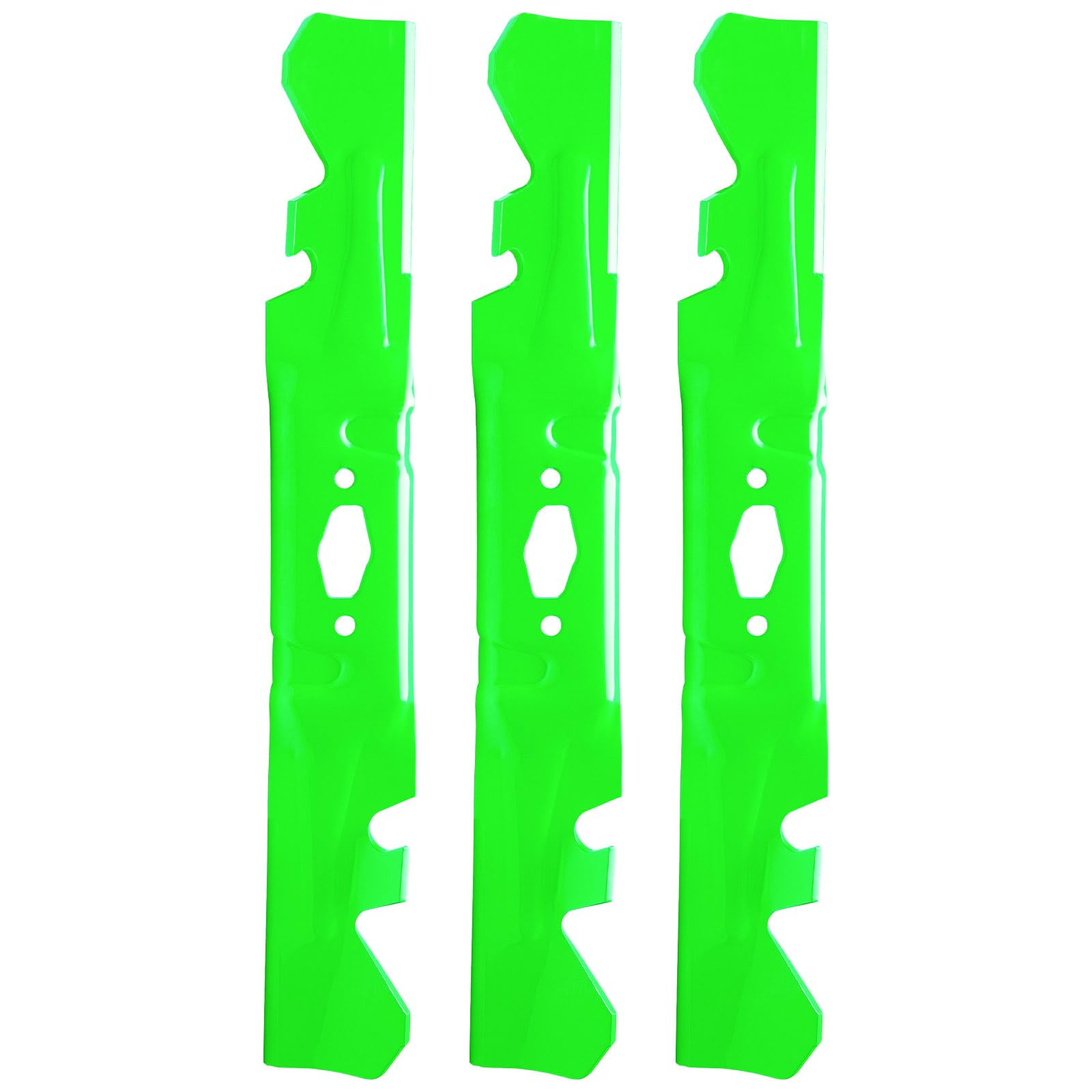 742P05086-X - Cuchilla para cortacésped de 54 pulgadas Cub Ca det MTD XT1-GT54 ST54 ZT1-54, sustituye al fabricante original 742-05086-X (mantillo dentado), paquete de 3