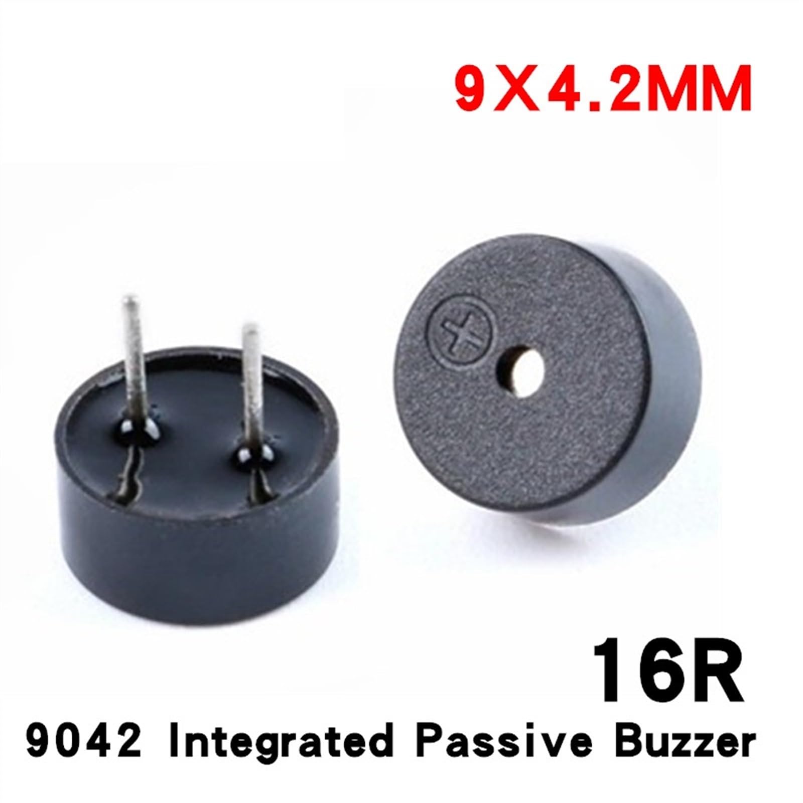 WUZDPRCJ 10pcs 9042 Integrated Passive Buzzer 16 ohm 16? AC 3V 3.3V 9 * 4.2mm 9x4.2mm Mini Piezo Buzzers Speaker
