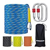 WEREWOLVES Climbing Rope, 32ft/65ft/98ft/165ft/230ft High Strength Outdoor Safety Static Rock...