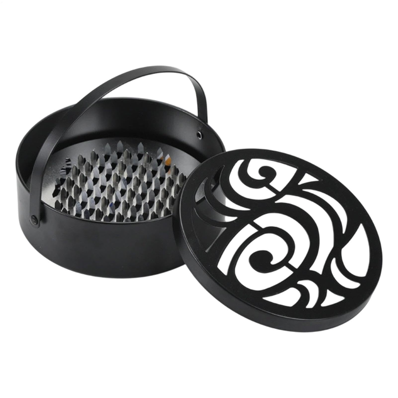 Porte-encens portable en métal anti-feu pour le camping et le salon