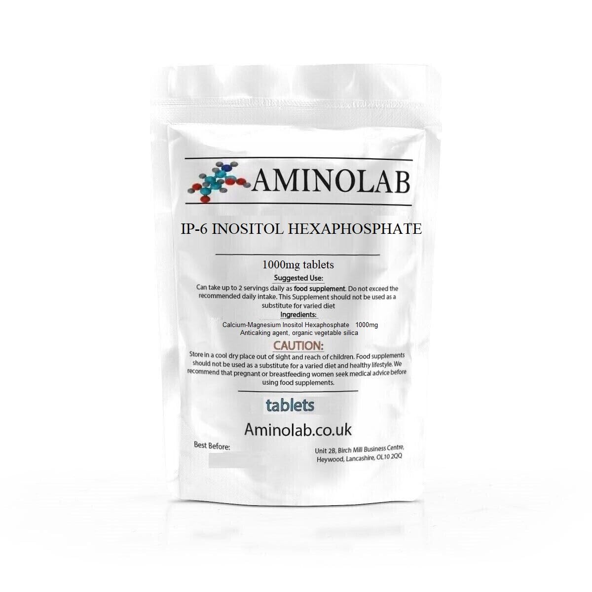 Aminolab - IP-6 Inositol Hexphosphate 1000mg 120 Tablets