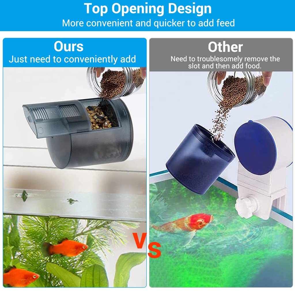HASTHIP Automatic Fish Feeder, Timer, Moisture Resistant, Flakes/Pellets 1
