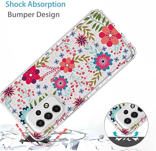 Miniatura 7 de Funda para Galaxy A53 5Gpara Samsung A536U con protector de pantalla de vidrio templado, suave 360 cuerpo completo, a prueba de golpes, híbrida,