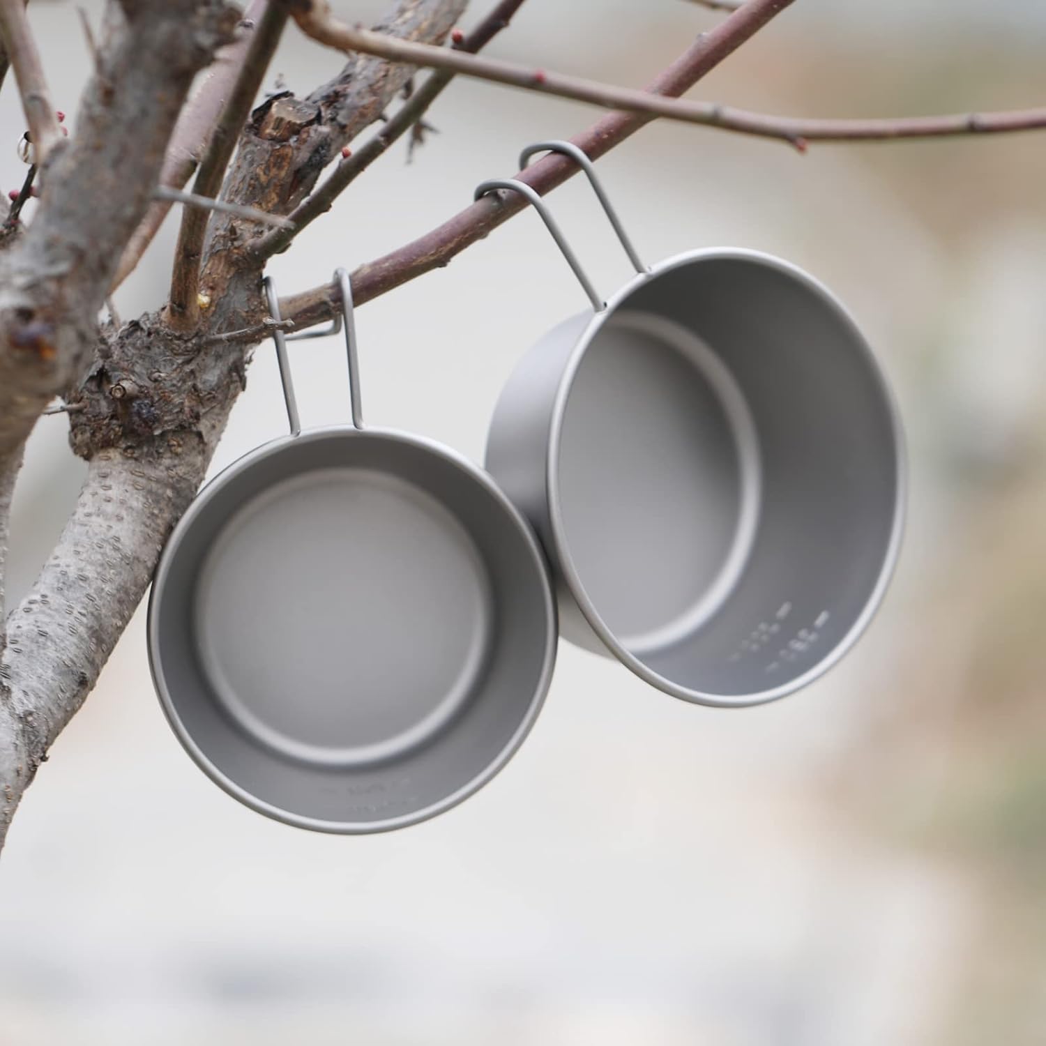 Sierra Cup Bowl Pot Titanium Bowl Cookware 350ML 520ML for Outdoor Camping Hiking Picnic BBQ (350ML)