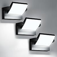 GXXG 3 Pezzi 40W Applique da Parete Esterno/Interno 4000LM Faretto Led da Esterno