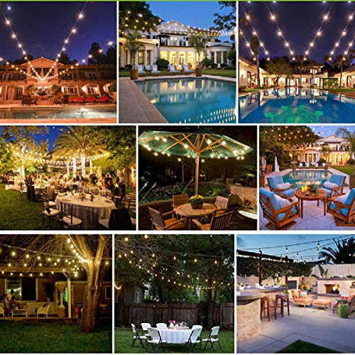Guirnalda de luces exterior Svater 48FT con 30 bombillas 2W miniatura 5