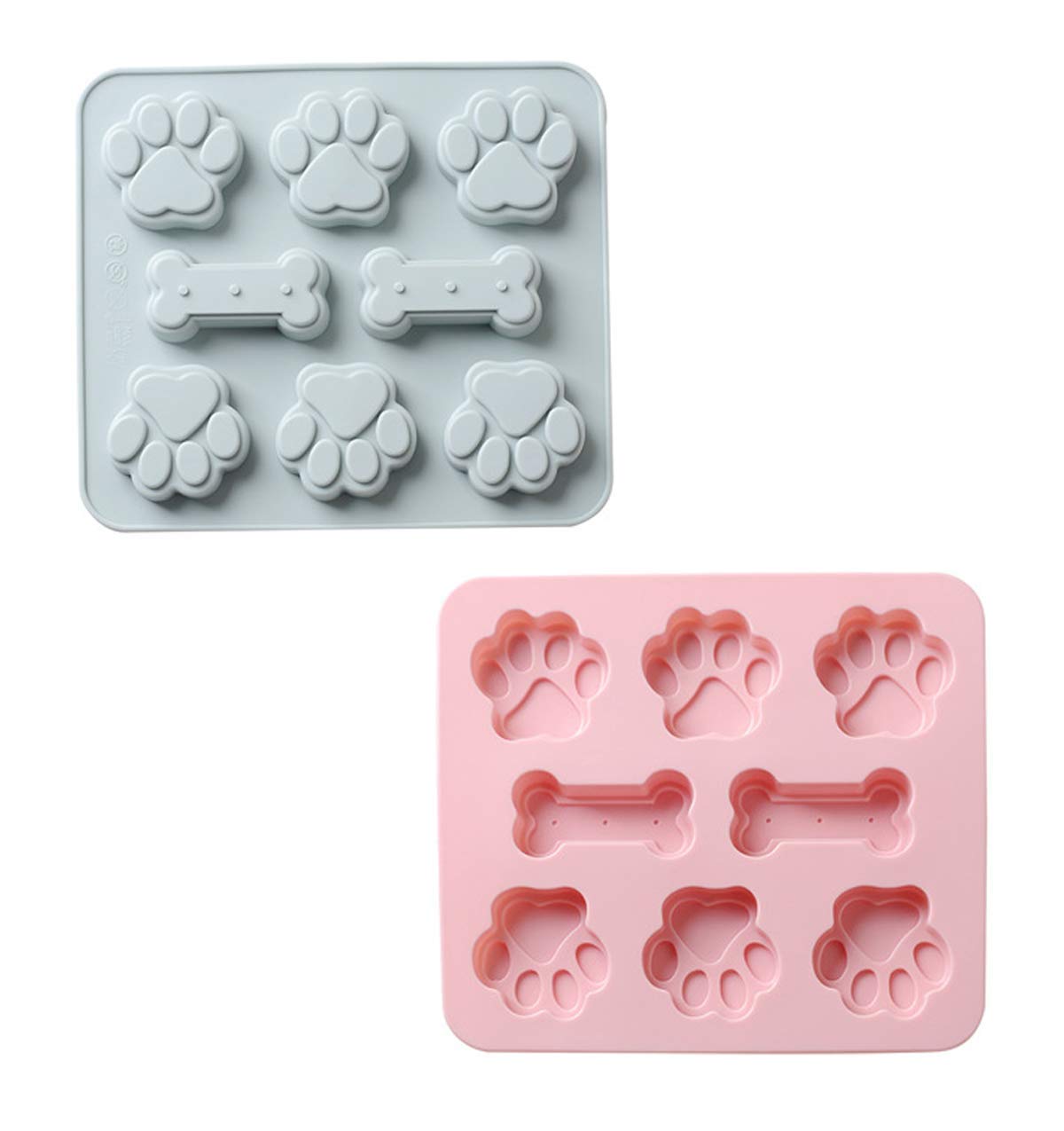 3 Pezzi Stampi Cioccolatini in Silicone, Forme di Animali Stampi Silicone, 3D Stampi Cioccolato per Caramelle, Antiaderente Stampi per Dolci per Cioccolato Fai da Te, Gelatina, Sapone