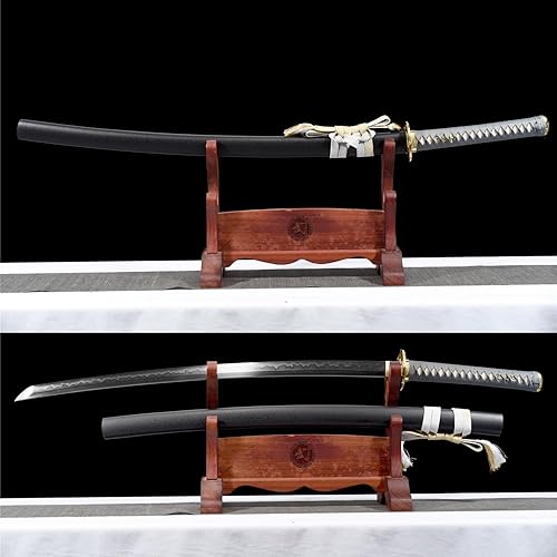 Miniatura 2 de Espada samurái tradicional japonesa forjada a mano, auténtica espada katana, espada de combate real, perfecta para exhibición, colección,