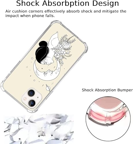 Miniatura 8 de Funda estética de collage de Navidad compatible con iPhone 14, funda de invierno con texto en inglés "Merry Christmas" para iPhone 14, funda moderna