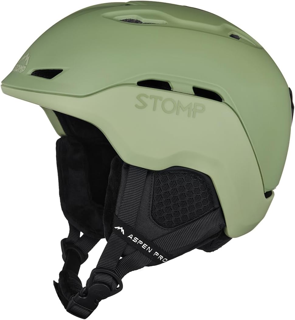 Stomp Ski Snowboarding Snow Sports Helmet for Men Women with Removable Washable Liner