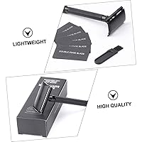 Vista 5 de Beaupretty 3 juegos de afeitadora manual de los hombres de la seguridad de las maquinillas de afeitar para el afeitado bigote afeitadora