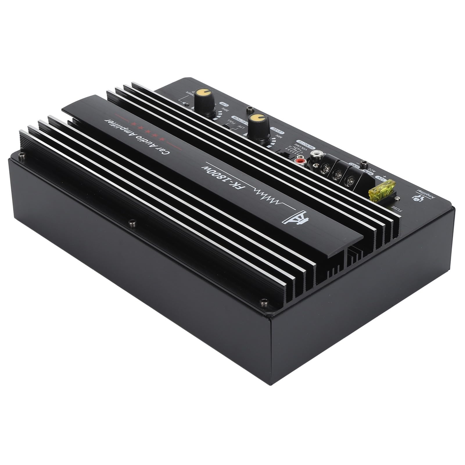 Scheda Amplificatore per Auto 1800 W, Modulo Amplificatore Subwoofer in Lega di Alluminio 12 V, Amplificatore Subwoofer per Bassi Mono Ad Alta Potenza Leggero 12 V 1800 W per