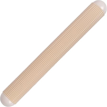 WWW Plastic Rolling Pin, Food Grade Plastic Pizza Dough Roller, Non-Stick Time-Saving Rolling Pin for Bread Cookie Pastry Dough (7.95 x 1.05 x 1.05 inches),Beige