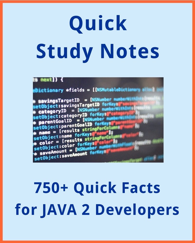 750+ Quick Reference Facts for JAVA Developers , Staff, E, eBook ...