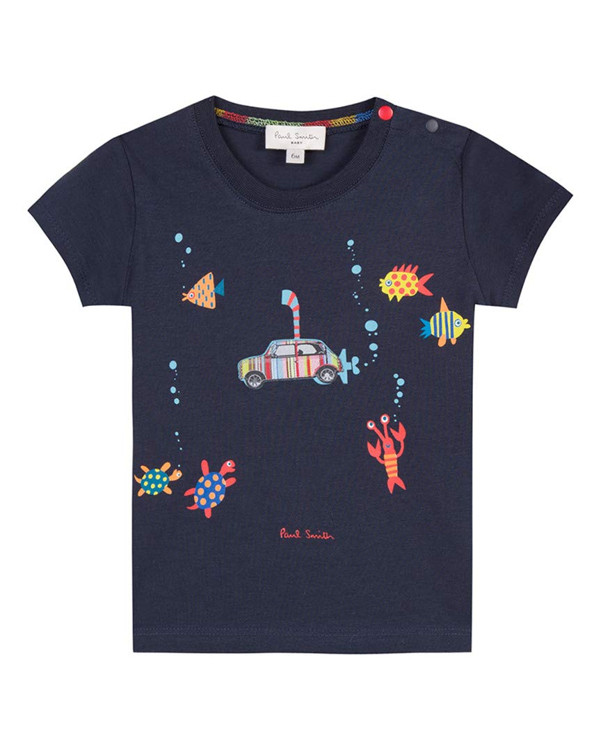 PAUL SMITH A56 maglia bimbo BOY BABY cotton t-shirt kids